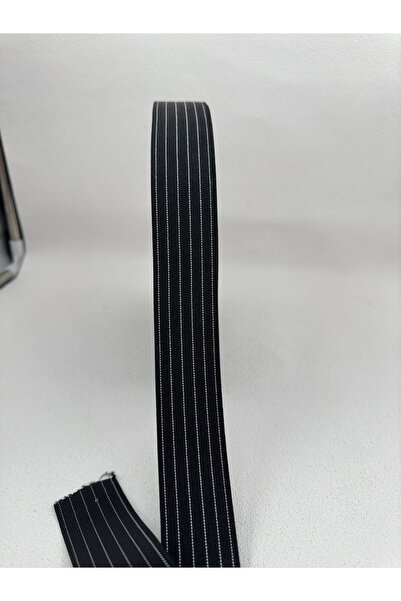 paşateks since 1995 şekil 3,5 см смугаста ткана гумова стрічка - чорна - 5 ме...