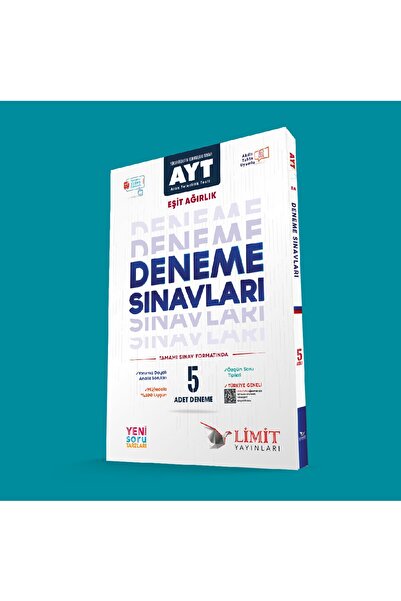 Limit Yayınları Limit Ayt Eşit Ağırlık 5'li Deneme Sınavları