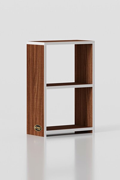 Kenzlife Kitaplık Süper Ga 060*40*19 Cvz 2 Katlı Tek Bölme Ofis Mutfak Banyo Dolabı Arkalıksız