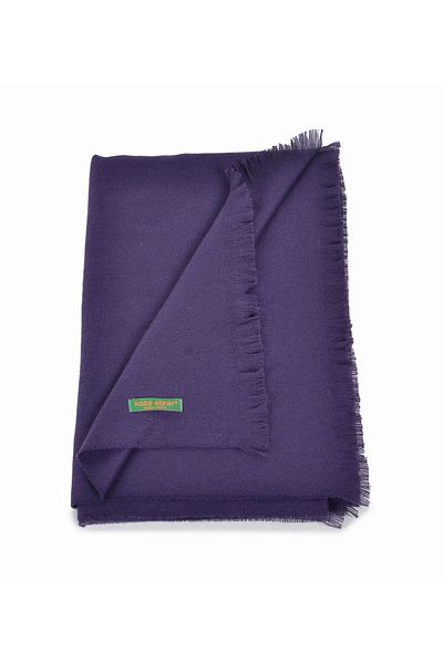 koza ebrar Elegansa Cashmere Textured Shoulder Scarf - Luxurious, Soft, and Trendy! Dark Purple