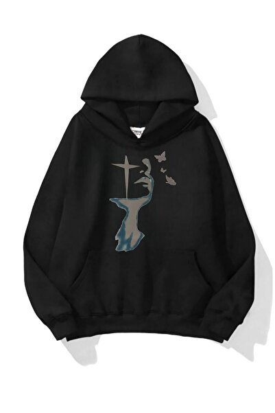 Carpe Tiny Butterfly 3 İplik Oversize Sweatshirt