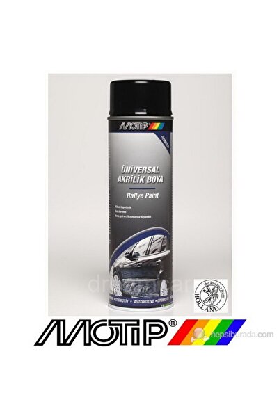 Motip Universal Akrilik Parlak Siyah Sprey Boya 500 Ml