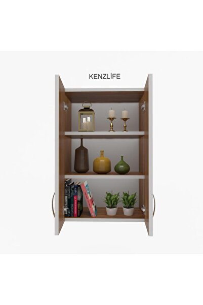 Kenzlife mutfak dolabı idil  060.060.32 cvz 2 raflı kapaklı  ofis banyo kiler...
