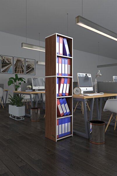Kenzlife Klasörlük Raflı Kutadgu Cvz 175*40*30 Kitaplık Ofis Arkalıksız