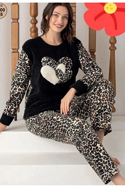 Sude Leopar Polar Pijama Takımı