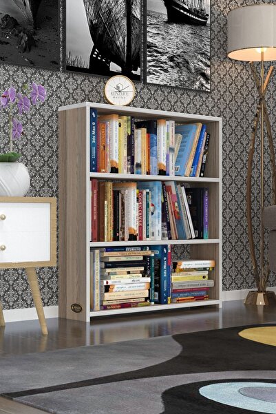 Kenzlife Kitaplık Süper Ga 090*80*19 Crd 3 Katlı Tek Bölme Ofis Mutfak Banyo ...