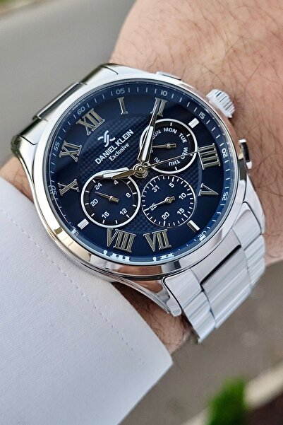 Daniel Klein Kadranı Lacivert Kordonu Gümüş Renk Fonksiyonlu Ayarlanabilir Ko...