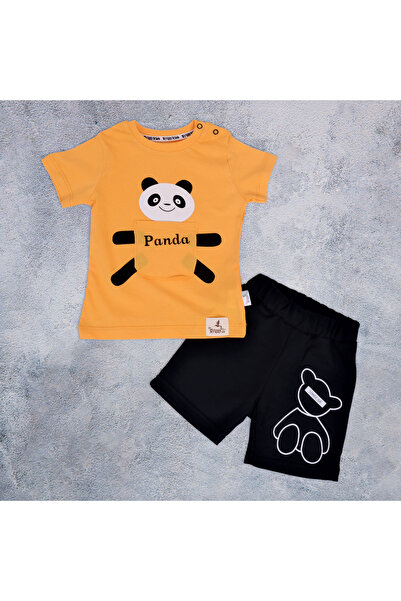 lorio kids Set pentru bebeluși - Imprimat Panda, Bumbac pieptănat de sus și d...