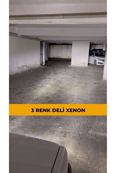 MBGL H4 - 3 Renk Xenon Şimşek Etkili 3 Renk Deli Mavi - Pembe - Kristal Beyaz Led Zenon Led Xenon