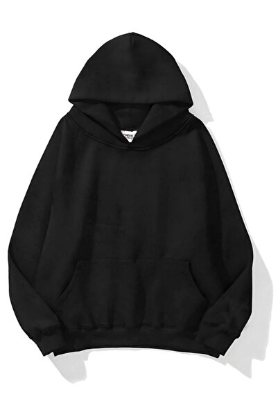 Carpe Siyah 3 Iplik Oversive Sweatshirt