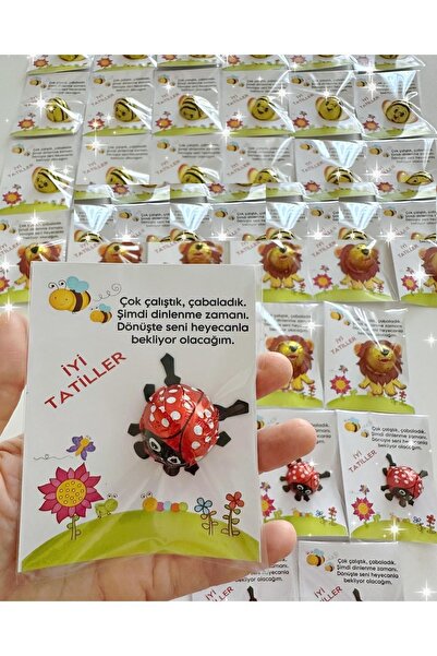 Genel Markalar Uğur Böceği Çikolatalı İyi Tatiller- Okul- Çocuk- Karne Hediye...