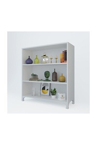 Kenzlife Kitaplık Tuğçe 108*090*020 Byz Ayaklı Mutfak Dolabı Banyo Ofis Ayakk...