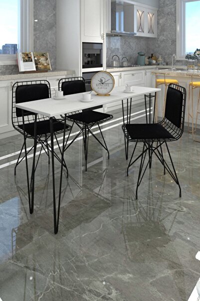 Kenzlife Knsz Masa Sandalye Takımı Hem75Mazlum Byzsyh 140*040 Sm 3 Sandalye S...