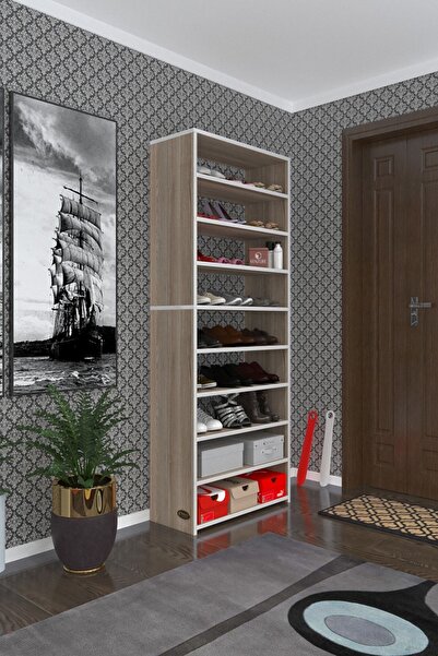 Kenzlife Ayakkabılık Goya Crd 180*70*30 Arkalıksız Ayakkabı Ofis Dolabı İki Bölme