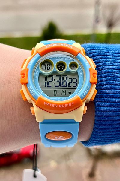 Daniel Klein Colorful Adjustable Lanyard 5 Atm Kids Wrist Watch with 6 Different Lights Dkgnct823