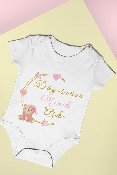 ADABEBEK Little Love Printed Baby Girl Printed Snap-On Bodysuit - 20400