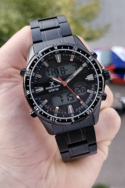 Daniel Klein Siyah Renk Ayarlanabilir Kordonlu Silikon Kordon Hem Analog Hemd...