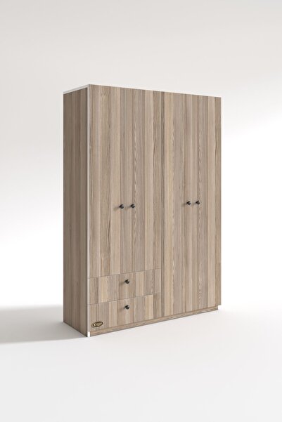 Kenzlife Gardırop 4 Kapılı Kapaklı 2 Çekmeceli Hüsnüyusuf Crd 173*120*42 Gardolap Dolap Ofis