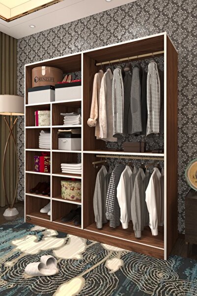 Kenzlife Giysi Dolabı Fikret 180*180*45 Cvz Gardırop