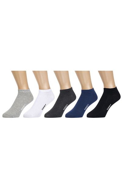 Ozzy Socks 5 чифта безшевни памучни многоцветни обувки Чорапи Летни издръжливи пета и пръсти