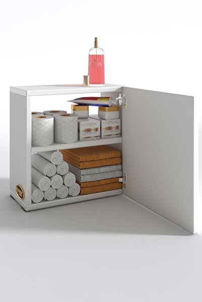 Kenzlife Banyo Ecza Dolabı Susanin Byz 39*39*20 Mutfak Komodin (M) Kapaklı Arkalıksız