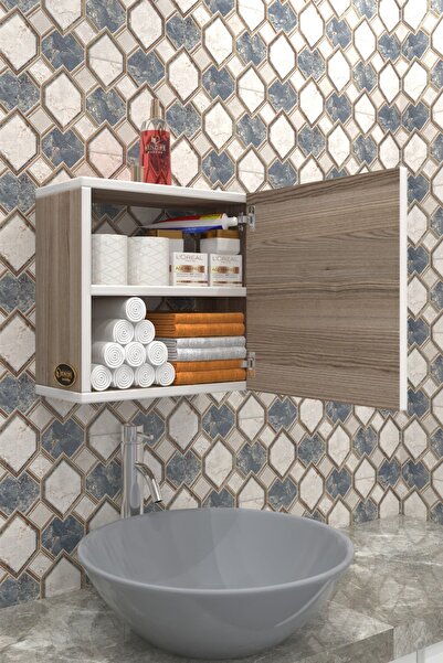 Kenzlife Banyo Ecza Dolabı Susanin Crd 39*39*20 Mutfak Komodin (M) Kapaklı Arkalıksız