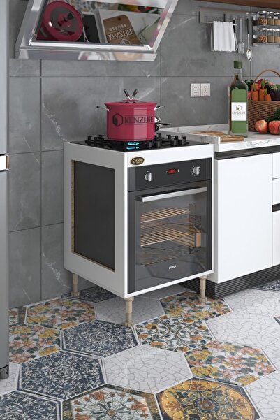 Kenzlife Ankastre Modülü Kabini Emir Timur3 Byz 89-81*60*56 Fırın Ocak Dolabı Ayarlı Ayaklı