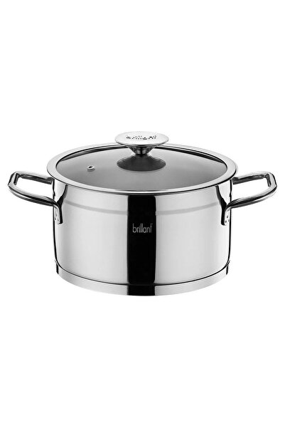 Brillant Asellas 8 Piece Inox Handle Steel Pot Set