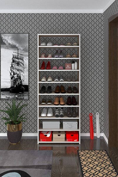 Kenzlife Ayakkabılık Goya Crd 180*70*30 Arkalıksız Ayakkabı Ofis Dolabı İki Bölme