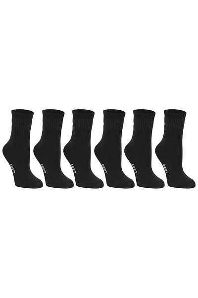 Ozzy Socks Дамски бели къси чорапи без подплата от 6 части Чорапи за тенис