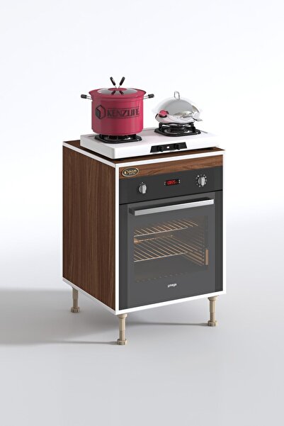 Kenzlife Ankastre Modülü Kabini Pança Tantra Cvz 89-81*60*56 Fırın Ocak Dolabı Ayarlı Ayaklı Üstü Kapalı