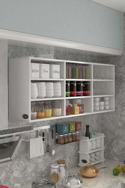 Kenzlife hazır mutfak orela byz 060*150*32 mutfak banyo dolabı kapaklı raflı