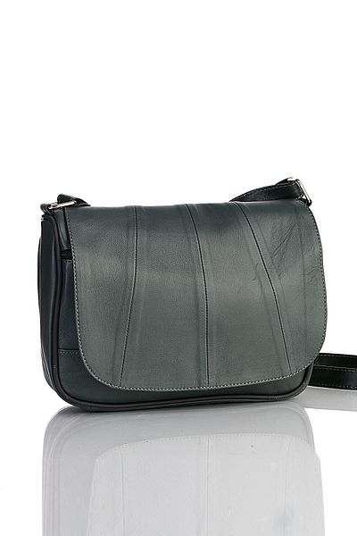 fubileather Geantă zilnică cu mai multe buzunare din piele naturală