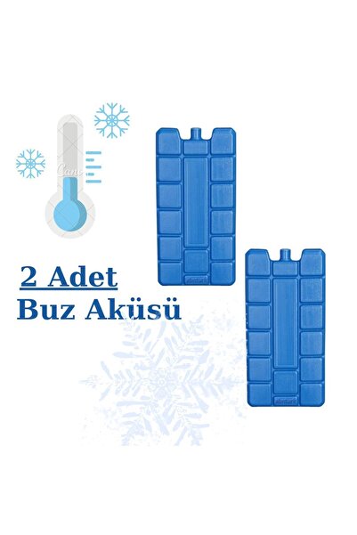 Genel Markalar Pratik Buz Aküsü Seti Buz Kasedi Ice Box Buz Kalıbı--2 Adet