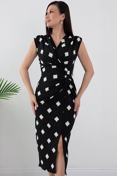 PULLIMM Rochie cu decolteu dublu cu fante - NY4303
