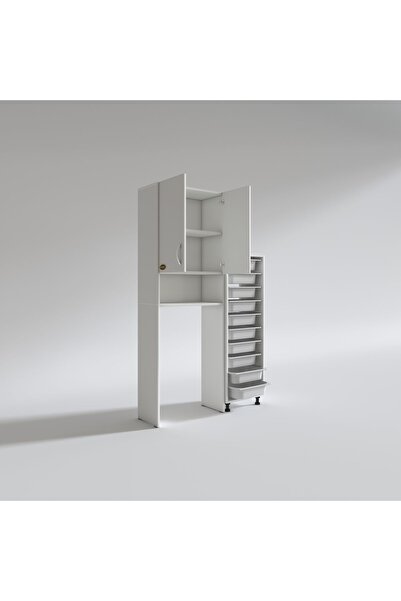 Kenzlife Çamaşır Makinesi Dolabı Sinemsepet Byz 10 Lu Banyo Arkalıksız Kurutma Bulaşık