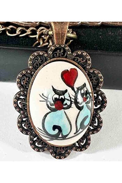 Çini Evi Cats in Love Bookmark