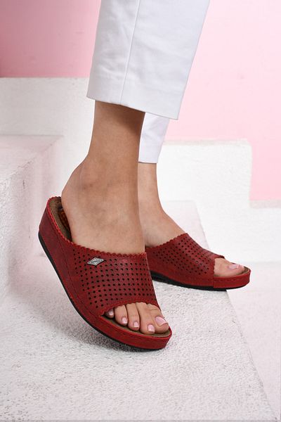 AlbiShoes Γυναικείο τζελ τακούνι - ελαφριά και άνετη μαλακή σόλα, ανατομικό ελαφρύ τακούνι 4 cm καθημερινές παντόφλες