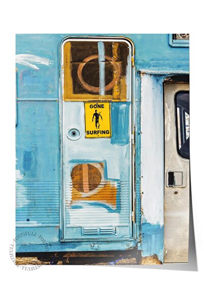 Postifull Poster bez okvira, letnja tematska slika BR:98, fotografija plavih ...