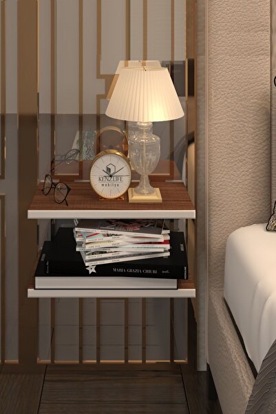 Kenzlife Komodin Guiseppe Cvz Komidin 39*19 2 Parça Duvara Monte Askı Aparatl...