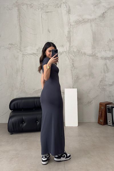 World Fashion Trends Μαξί κοντομάνικο φόρεμα