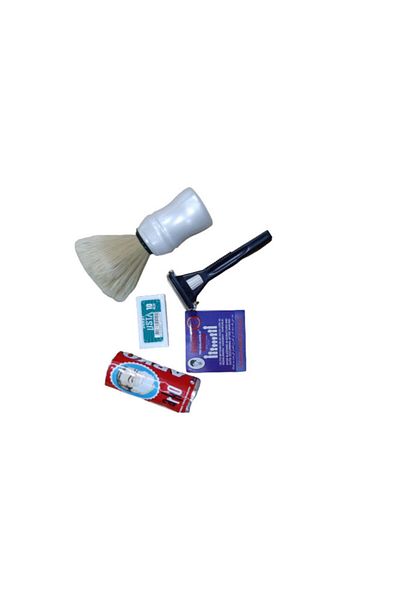 efmues Classic Beard Shaving Set - Shaving Set, Beard Brush and Razor Installed Machine