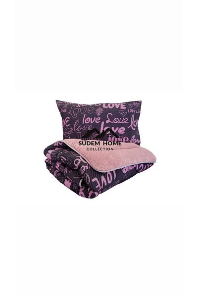 Sudemhome Double Double Sided - Soft Plush Welsoft Quilt & 2 Pillowcases - Fluffy 195X215 cm