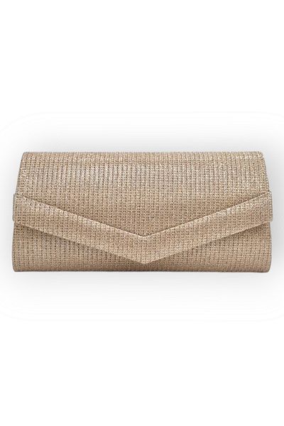 Paksoy Χρυσό Χρώμα Βραδινό Φόρεμα Χαρτοφυλάκιο - Chain Strap Clutch Bag