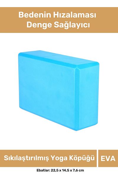 Pastimore Μπλε Eva Yoga Block που παρέχει ισορροπία της ισορροπίας της σειράς Premium