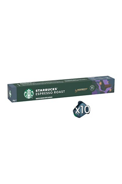 Starbucks Espresso Roast Dark - كبسولة قهوة مشروبات متوافقة مع نسبريسو