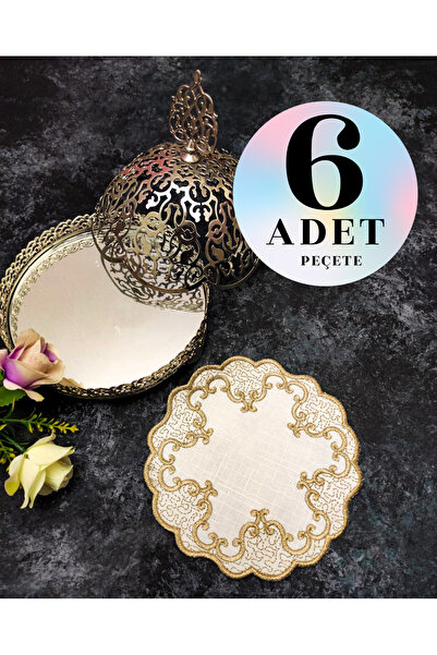 Çt Çeyizci Tekstil Sunumluk Peçete, Kokteyl Peçetesi, Kahve Yanı Sunumluk, Ba...