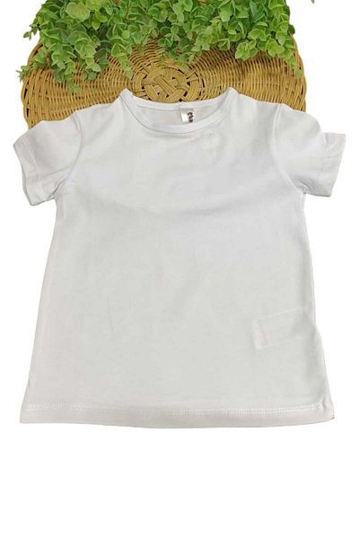 dinamik çocuk Girl - Lycra Short Sleeve Basic Body Summer Badi, Solid Color Unprinted