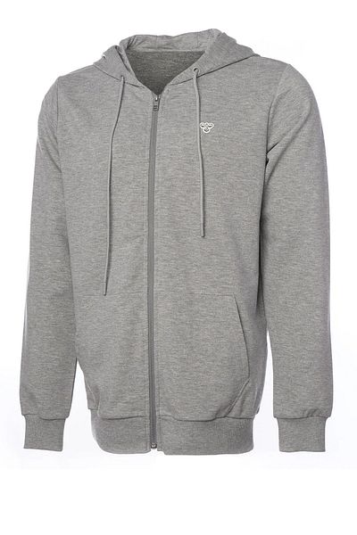 hummel 921836 -2006 Hummel Hmlt-Ic Ico Zip Hoodie - Ανδρικό φούτερ σε γκρι μελανζέ