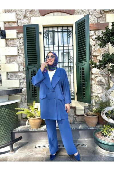 emsale Tesettür Takım | Sıla | Indigo - Ems